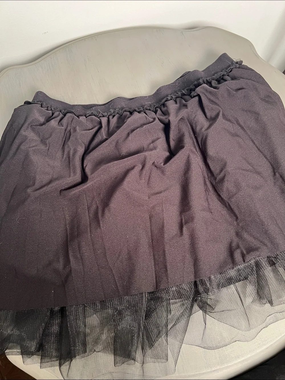 Spirit Black Tulle Skirt - Short Layered Circle Skirt Halloween Costume